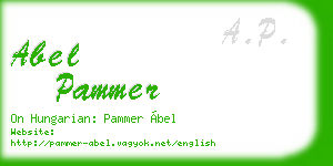 abel pammer business card