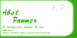 abel pammer business card